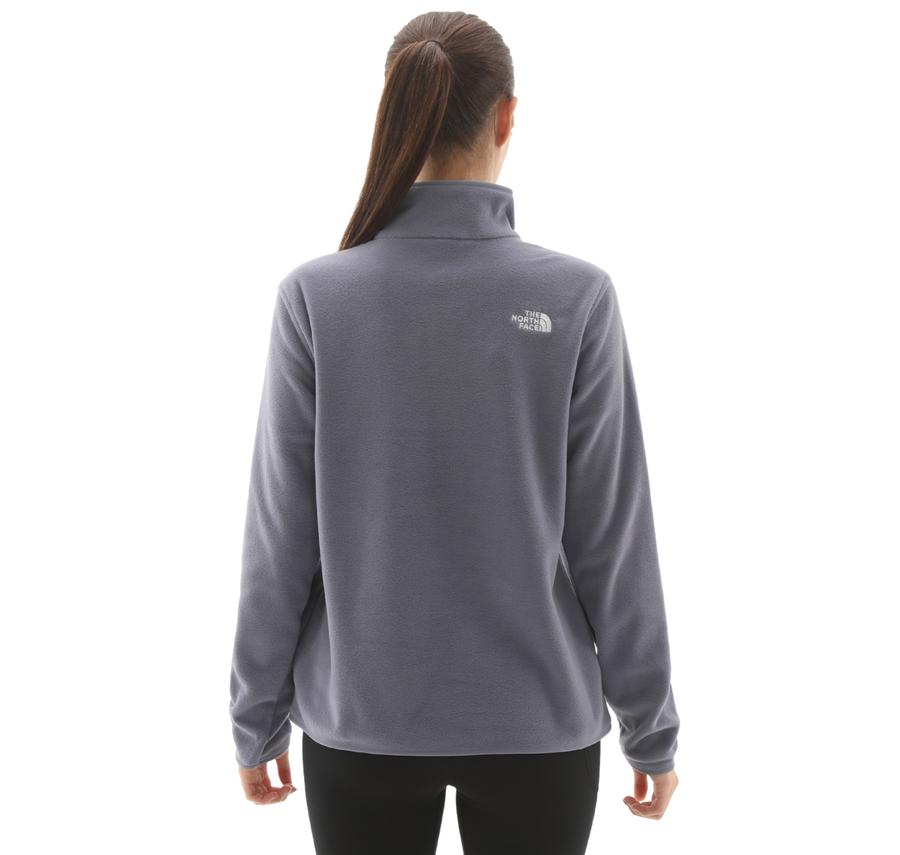 The North Face W Glacıer Fleece 1-4 Zıp Jacket Kadın Sweatshirt Mor The North Face W Glacıer Fleece 1-4 Zıp Jacket Kadın Sweatshirt Mor