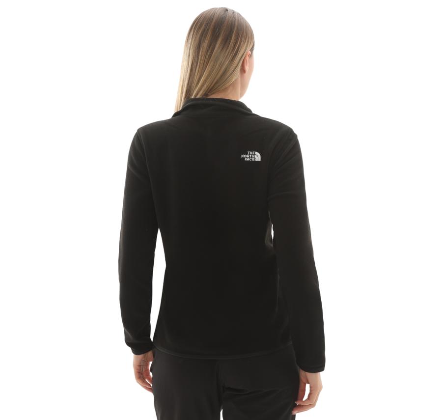 The North Face W Glacıer Fleece 1-4 Zıp Jacket Kadın Sweatshirt Siyah The North Face W Glacıer Fleece 1-4 Zıp Jacket Kadın Sweatshirt Siyah