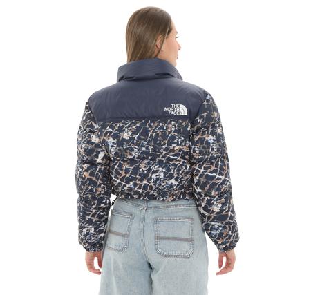 The North Face W Nuptse Short Jacket Kadın Mont Lacivert