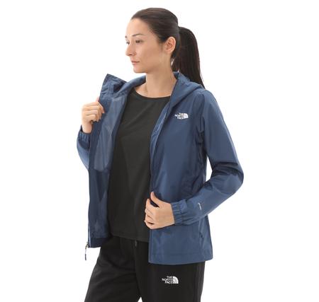 The North Face W Quest Jacket - Eu Kadın Yağmurluk-Rüzgarlık Mavi