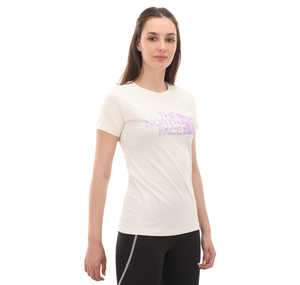 The North Face W S-S Easy Tee Kadın T-Shirt Krem