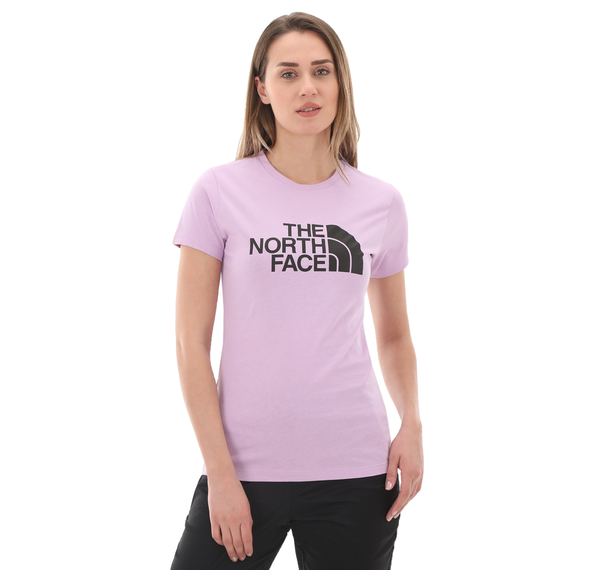 The North Face W S-S Easy Tee Kadın T-Shirt Mor The North Face W S-S Easy Tee Kadın T-Shirt Mor