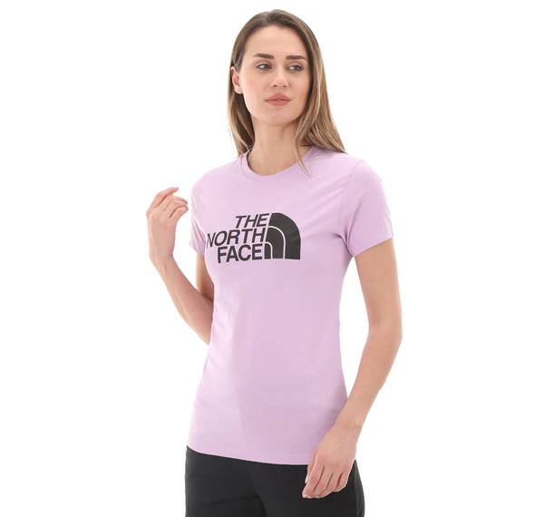 The North Face W S-S Easy Tee Kadın T-Shirt Mor The North Face W S-S Easy Tee Kadın T-Shirt Mor