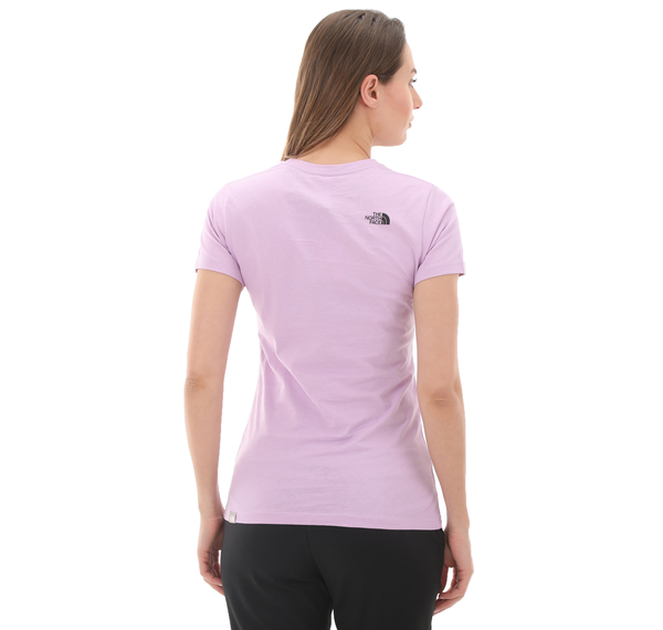 The North Face W S-S Easy Tee Kadın T-Shirt Mor The North Face W S-S Easy Tee Kadın T-Shirt Mor