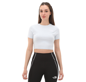 The North Face W S-S Essentıal Cropped Slım Tee Kadın T-Shirt Mavi