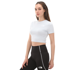 The North Face W S-S Essentıal Cropped Slım Tee Kadın T-Shirt Mavi