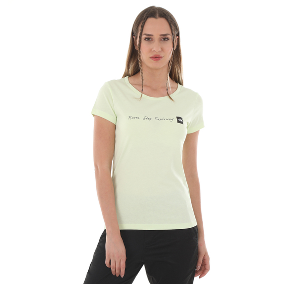 The North Face W S-S Neverstopexploring Tee-Eu Kadın T-Shirt Yeşil The North Face W S-S Neverstopexploring Tee-Eu Kadın T-Shirt Yeşil