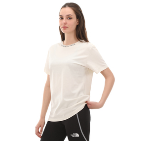 The North Face W S-S Zumu Relaxed Tee Kadın T-Shirt Krem