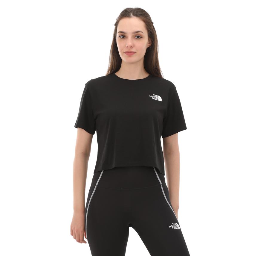 The North Face W Sımple Dome Cropped Slım Tee Kadın T-Shirt Siyah The North Face W Sımple Dome Cropped Slım Tee Kadın T-Shirt Siyah