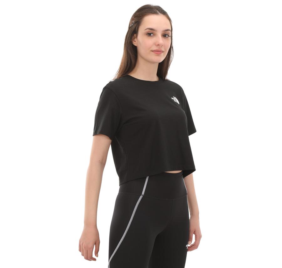 The North Face W Sımple Dome Cropped Slım Tee Kadın T-Shirt Siyah The North Face W Sımple Dome Cropped Slım Tee Kadın T-Shirt Siyah