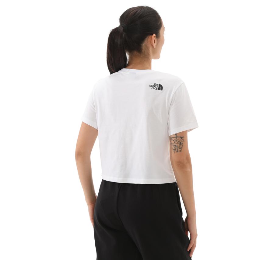 The North Face W Ss Easy Relaxed Cropped Tee Kadın T-Shirt Beyaz The North Face W Ss Easy Relaxed Cropped Tee Kadın T-Shirt Beyaz