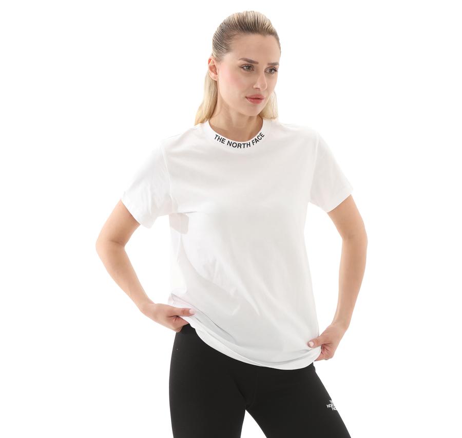 The North Face W Ss Zumu Relaxed Tee Kadın T-Shirt Beyaz The North Face W Ss Zumu Relaxed Tee Kadın T-Shirt Beyaz