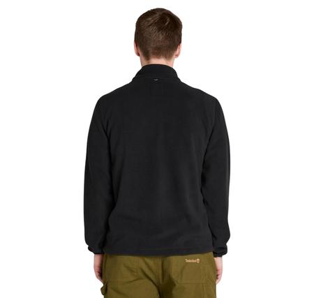 Timberland 1-4 Zip Polar Fleece Erkek Sweatshirt Siyah