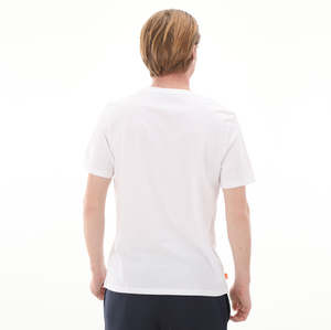 Timberland Aop Ss Logo Tee Erkek T-Shirt Beyaz 2