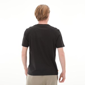Timberland Aop Ss Logo Tee Erkek T-Shirt Siyah 2