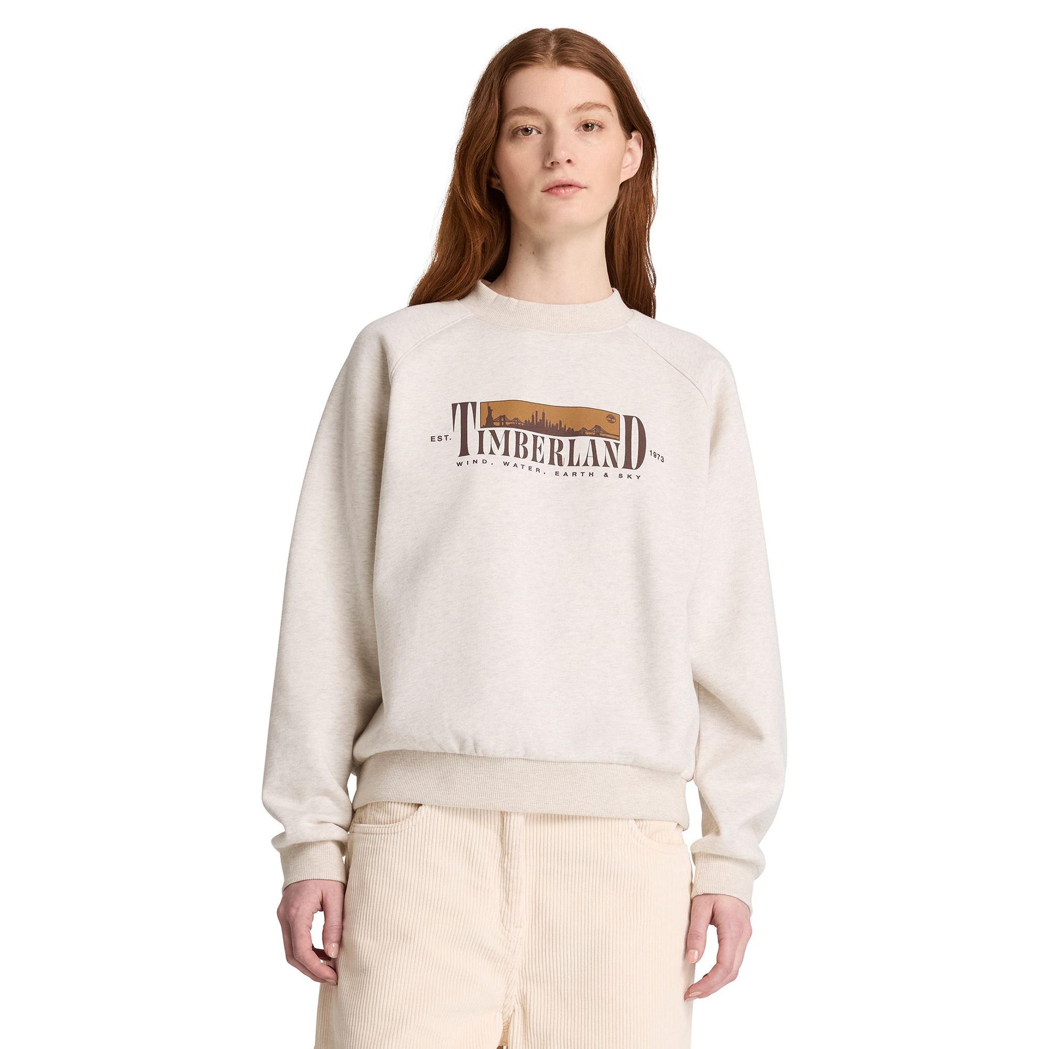 Женский свитшот Timberland Brushed Back Chest Graphic Crew Sweatshi