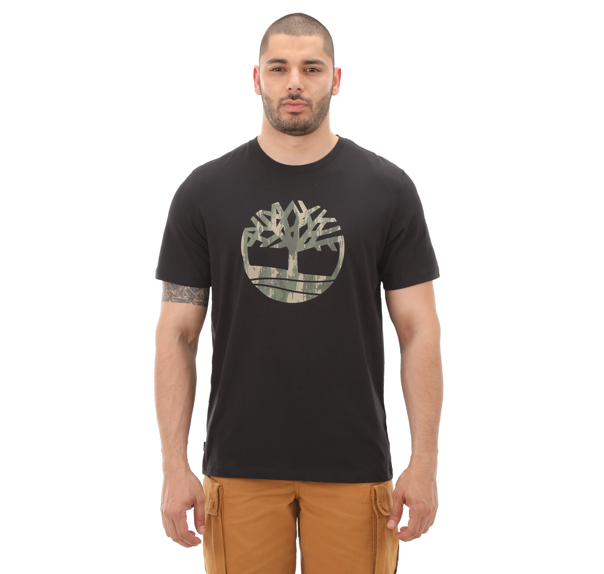 Мужская футболка Timberland Camo Tree Logo Short Sleeve Tee