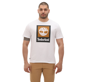 Timberland Colored Short Sleeve Tee Erkek T-Shirt Beyaz