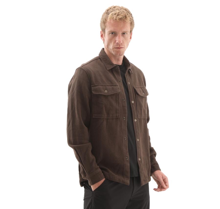 Timberland Corduroy Collar Utility Overshirt Erkek Kahve Timberland Corduroy Collar Utility Overshirt Erkek Kahve