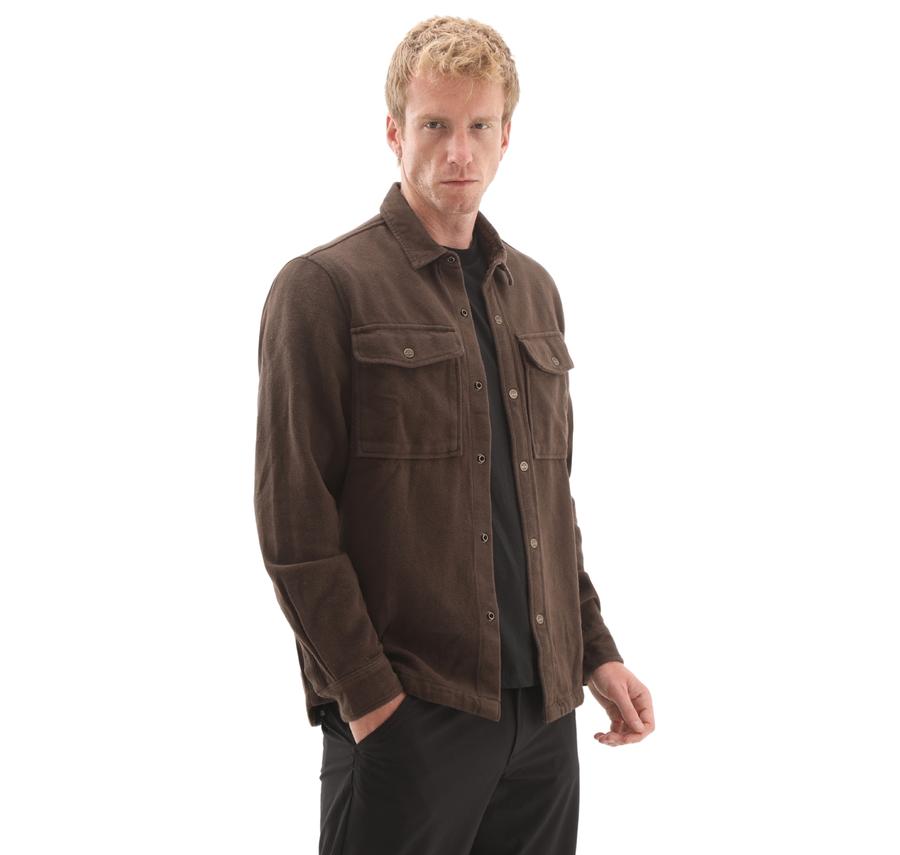 Timberland Corduroy Collar Utility Overshirt Erkek Ceket Kahve Timberland Corduroy Collar Utility Overshirt Erkek Ceket Kahve