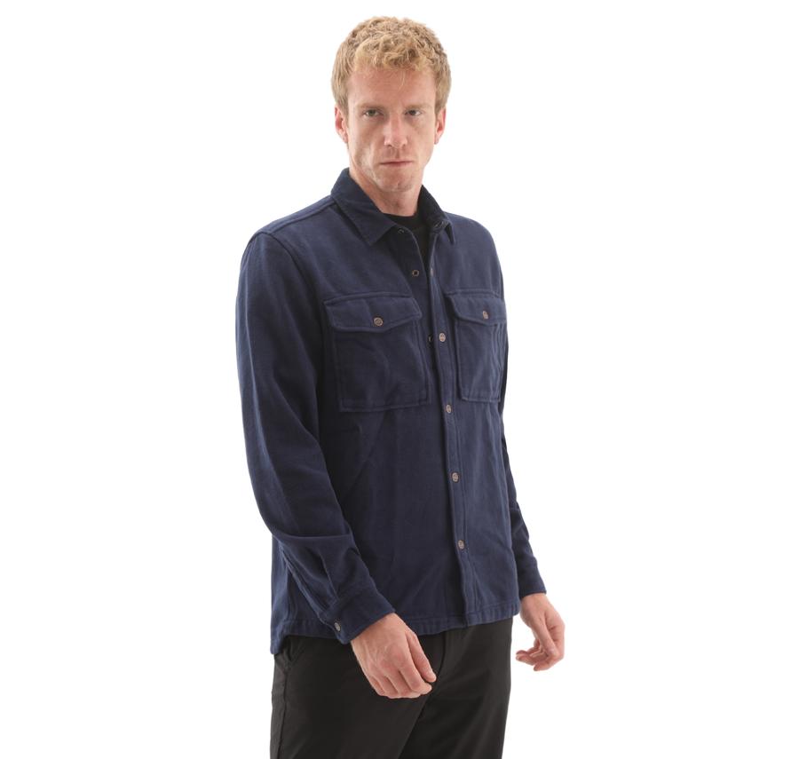 Timberland Corduroy Collar Utility Overshirt Erkek Ceket Lacivert Timberland Corduroy Collar Utility Overshirt Erkek Ceket Lacivert