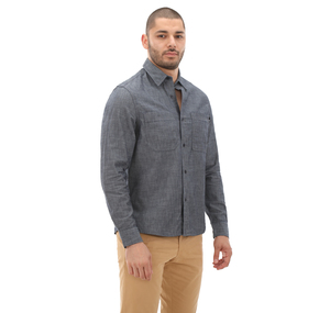 Timberland Denim Chambray Shirt Erkek Gömlek Gri