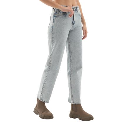 Timberland Denim Straight Pants Kadın Pantolon Mavi