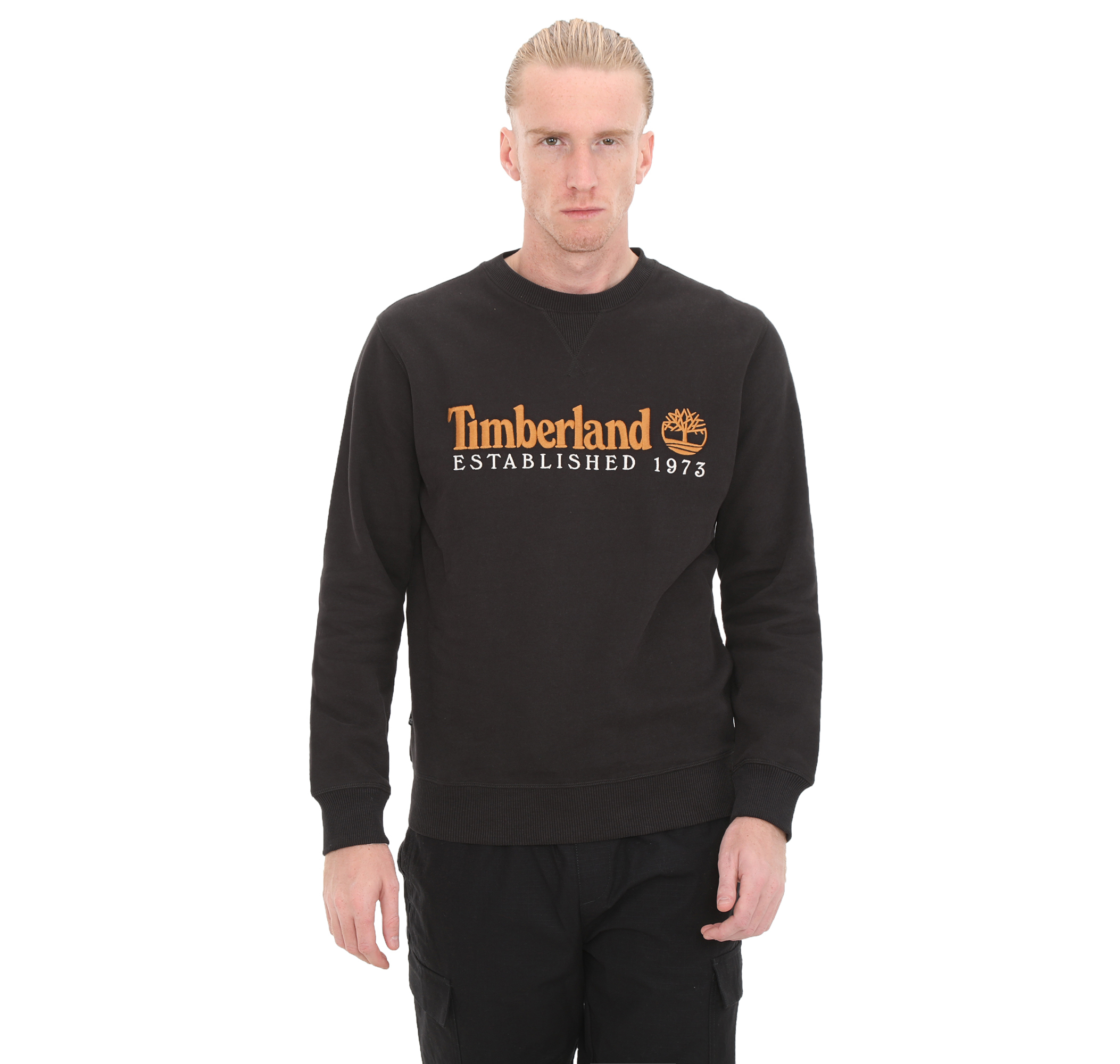 Мужской свитшот Timberland Embroidery Logo Brush Back Crew Neck