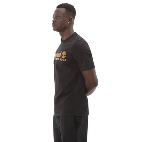 Timberland Establıshed 1973 Embroidery Logo Tee Erkek T-Shirt Siyah