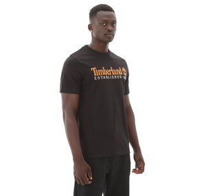 Timberland Establıshed 1973 Embroidery Logo Tee Erkek T-Shirt Siyah