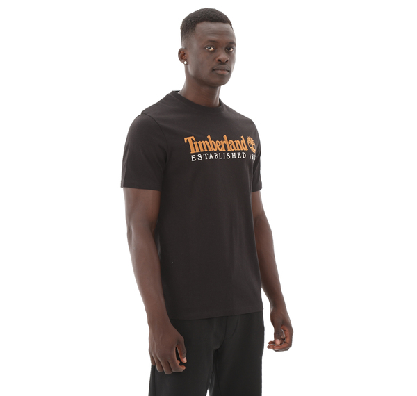 Timberland Establıshed 1973 Embroidery Logo Tee Erkek T-Shirt Siyah Timberland Establıshed 1973 Embroidery Logo Tee Erkek T-Shirt Siyah