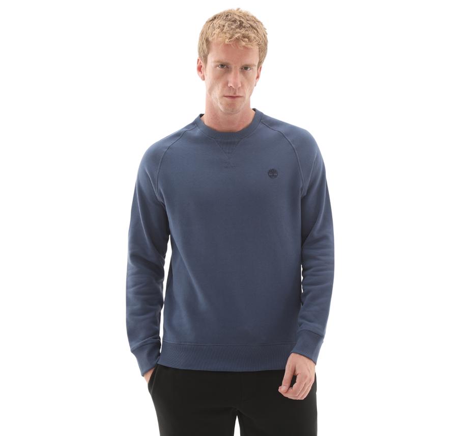 Timberland Exeter Rıver Brushed Back Crew Sweatshir Erkek Sweatshirt Mavi Timberland Exeter Rıver Brushed Back Crew Sweatshir Erkek Sweatshirt Mavi