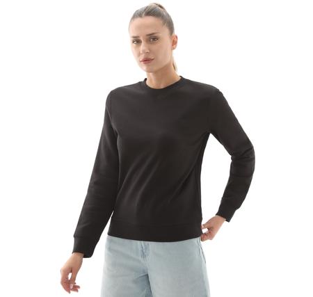 Timberland Exeter Rıver Brushed Back Crew Sweatshır Kadın Sweatshirt Siyah