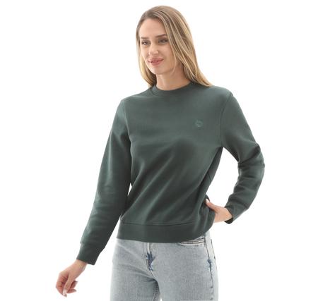 Timberland Exeter Rıver Brushed Back Crew Sweatshır Kadın Sweatshirt Yeşil