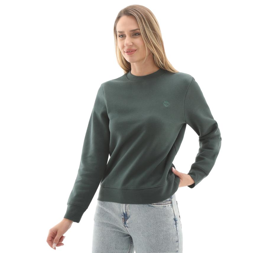 Timberland Exeter Rıver Brushed Back Crew Sweatshır Kadın Sweatshirt Yeşil Timberland Exeter Rıver Brushed Back Crew Sweatshır Kadın Sweatshirt Yeşil