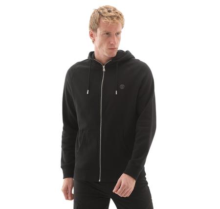 Timberland Exeter Rıver Brushed Back Full Zip Hoodi Erkek Ceket Siyah