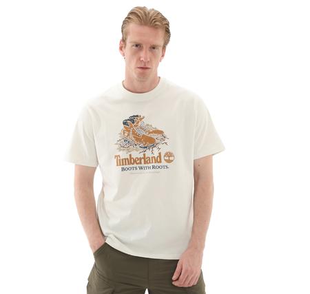 Timberland Front Boot Graphic Tee Erkek