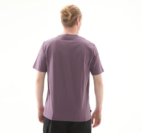 Timberland Front Boot Graphic Tee Erkek T-Shirt Mor