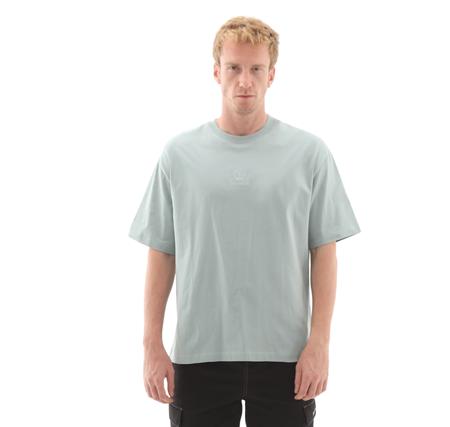 Timberland Hampthon Tonal Stack Logo Tee Erkek Açık Mavi