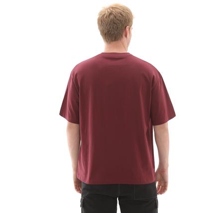 Timberland Hampthon Tonal Stack Logo Tee Erkek T-Shirt Bordo