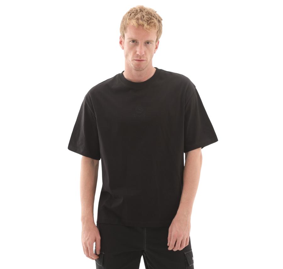 Timberland Hampthon Tonal Stack Logo Tee Erkek T-Shirt Siyah Timberland Hampthon Tonal Stack Logo Tee Erkek T-Shirt Siyah