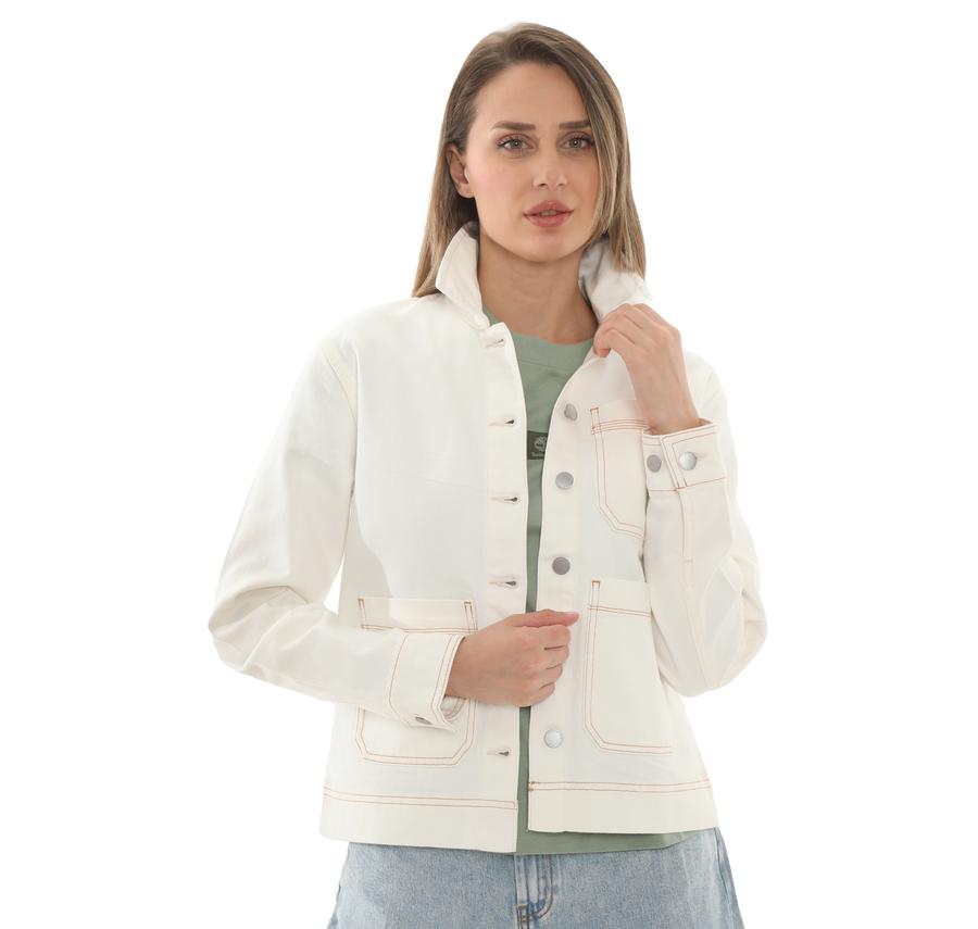 Timberland Kempshıre Chore Jacket Kadın Ceket Beyaz Timberland Kempshıre Chore Jacket Kadın Ceket Beyaz