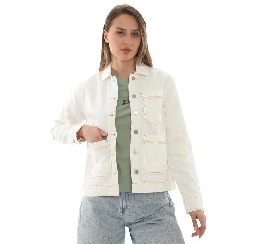 Timberland Kempshıre Chore Jacket Kadın Ceket Beyaz Timberland Kempshıre Chore Jacket Kadın Ceket Beyaz