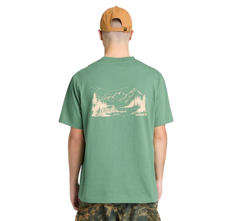 Timberland Lake House Back Graphic Tee Erkek T-Shirt Timberland Lake House Back Graphic Tee Erkek T-Shirt