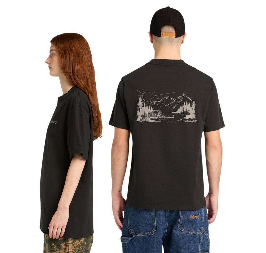 Timberland Lake House Back Graphic Tee Erkek T-Shirt Timberland Lake House Back Graphic Tee Erkek T-Shirt
