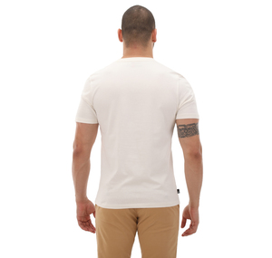 Timberland Linear Logo Short Sleeve Tee Erkek T-Shirt Beyaz