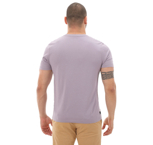 Timberland Linear Logo Short Sleeve Tee Erkek T-Shirt Mor