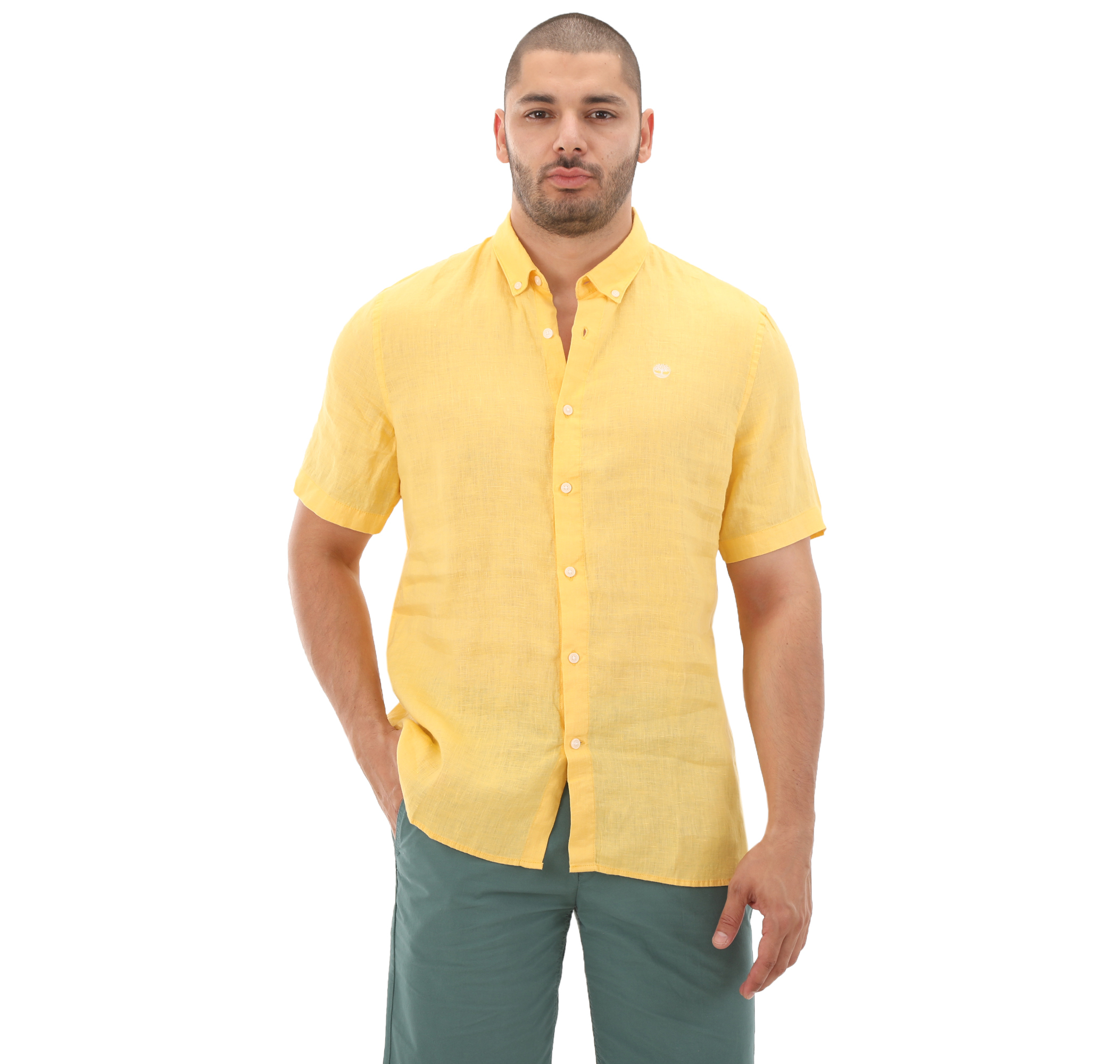 Мужская футболка Timberland Linen Short Sleeve Shirt Sari