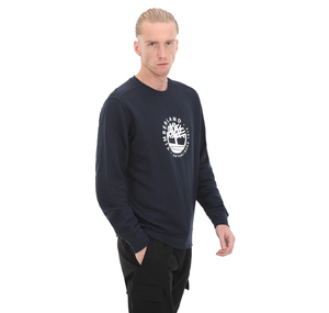 Timberland Ls Refibra Crew Sweatshirt Regular Erkek Sweatshirt Lacivert