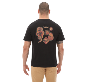 Timberland Lunar New Year Shortsleeve Graphic Tee Erkek T-Shirt Siyah